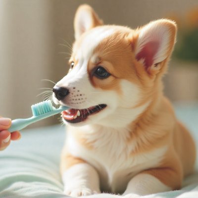 dog-teeth-brushing-at-home