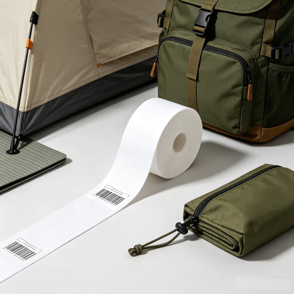 Thick nylon labels for outdoor camping products, tents, backpacks and hiking gear