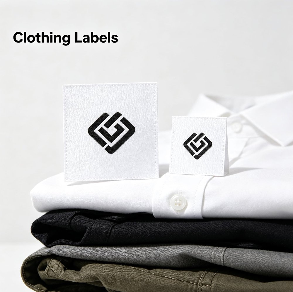 N1 nylon clothing labels for shirts, jackets and casual wear