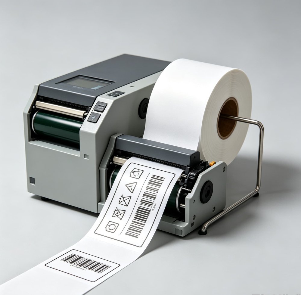 Thermal transfer printer for nylon garment care labels